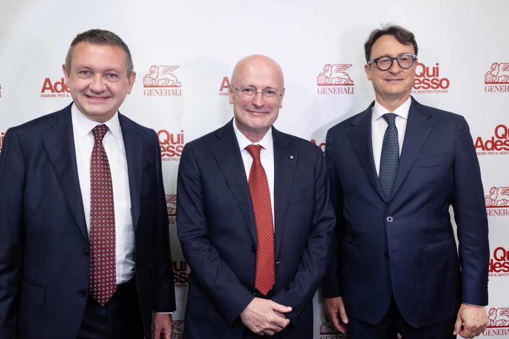Da sx a dx Massimo Monacelli General Manager Generali Italia - Giancarlo Fancel, Country Manager & CEO Generali Italia - Marco Oddone Chief Marketing & Distribution Officer Generali Italia